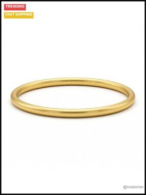 14K Gold Bangle Bracelets for Women Stackable Minimalist Wedding